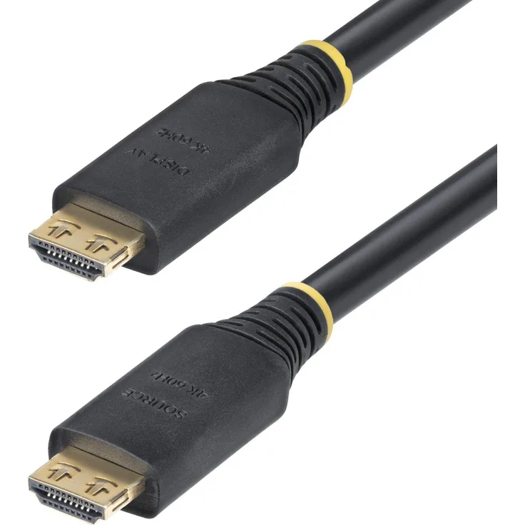 StarTech.com HDMI2-CABLE-GRIP-35F HDMI-Kabel, 10,6 m, HDMI Typ A, schwarz, 4K60Hz, 18 Gbit/s, ARC, HDR10