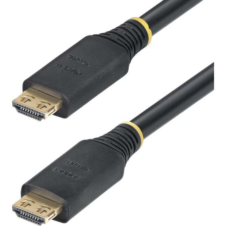StarTech.com HDMI2-CABLE-GRIP-35F HDMI-Kabel, 10,6 m, HDMI Typ A, schwarz, 4K60Hz, 18 Gbit/s, ARC, HDR10