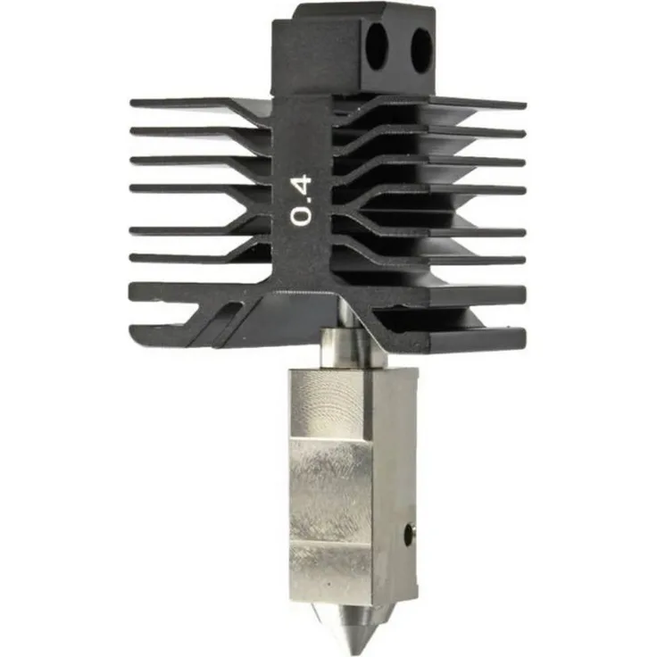 FabConstruct 3D-Drucker Hotend für BambuLab X1/P1, 0,4 mm Düse, hohe Temperaturbeständigkeit bis 500 °C, verbesserte Druckeffizienz
