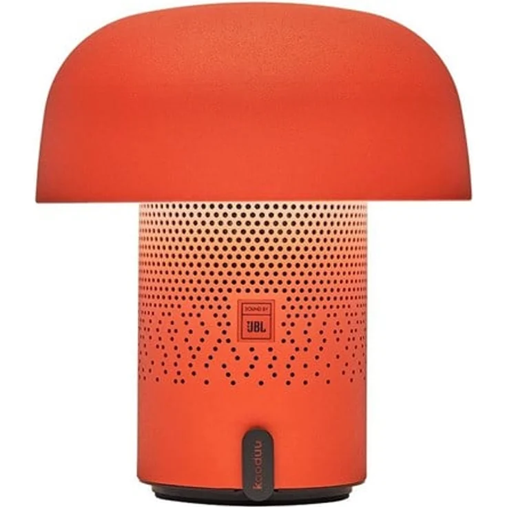 Kooduu Sensa Play, Tragbare Lautsprecherlampe mit SOUND BY JBL, orange, dimmbares LED-Licht, 360° Bluetooth-Audio, 11 Stunden Wiedergabezeit