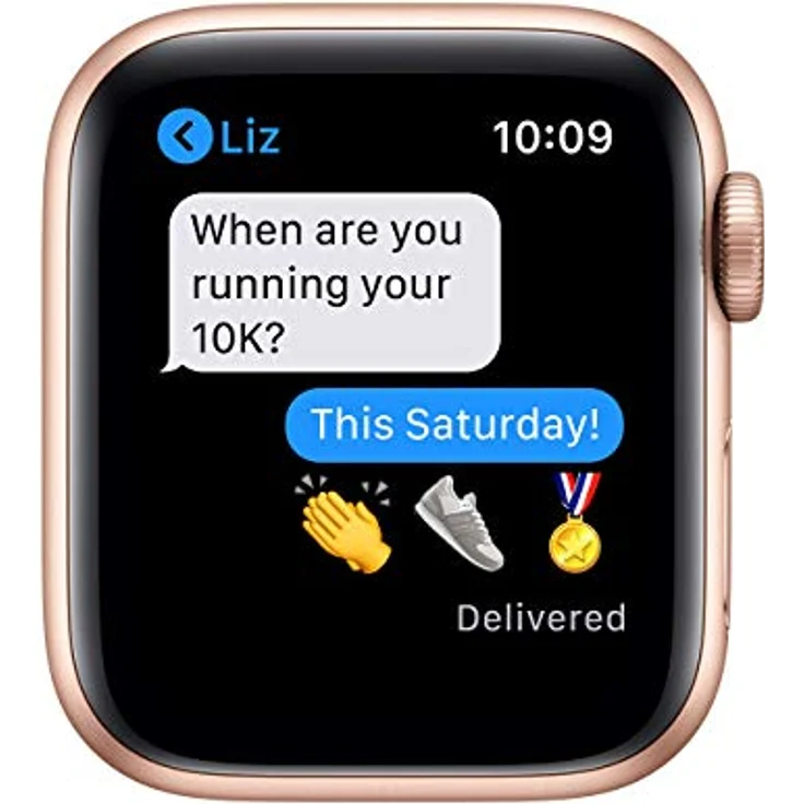 Apple Watch Series 6 (GPS, 40MM) Aluminiumgehäuse Gold, Always On Retina-Display, Rosa Sand Sportarmband, Blutsauerstoff- und EKG-Messung – Bild 4