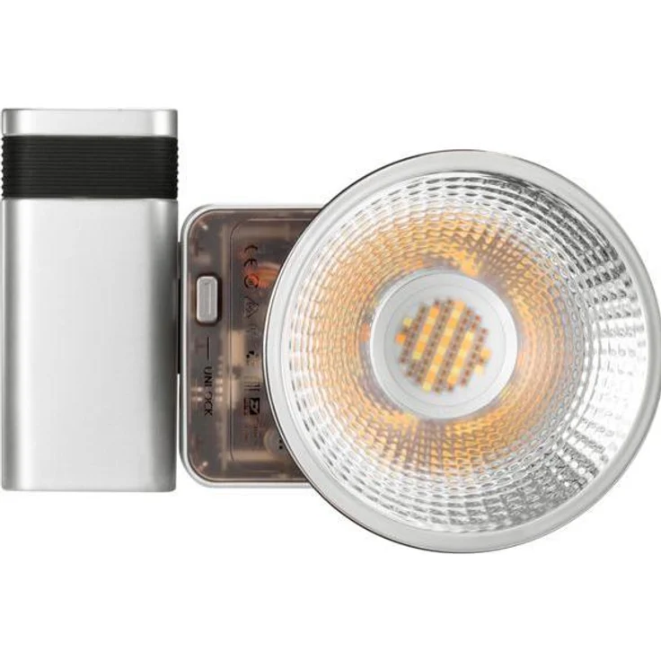 Zhiyun Molus X60RGB Videoleuchte, 60 W Dauerlicht mit RGB und HSI, Silber