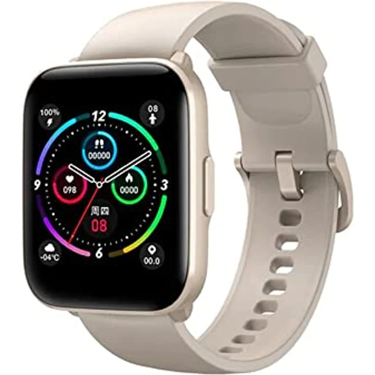 Mibro Watch C2 (43.20 mm, Kunststoff), Sportuhr + Smartwatch, cremeweiß – Bild 1