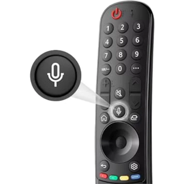 azurano Fernbedienung für LG Universal Magic Remote, AN-MR24GA, AN-MR23GA, AN-MR22GA, AN-MR21GA, sofort einsatzbereit, Voice und Mouse Funktion – Bild 4