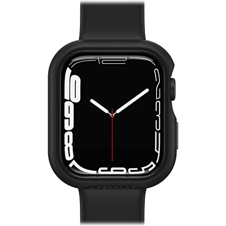 LifeProof Watch Bumper for Apple Watch Series 8/7 45mm, stoßfeste, sturzsichere, schlanke Schutzhülle für Apple Watch, schützt den Display und die Kanten, nachhaltig hergestellt, Schwarz – Bild 1