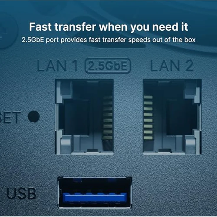 Synology 2-Bay DiskStation DS225+, NAS mit bis zu 40 TB Speicherkapazität, 282 MB/s Lese-/Schreibgeschwindigkeit, diskless – Bild 4