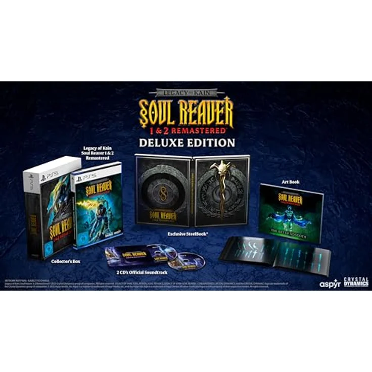 Aspyr Legacy of Kain: Soul Reaver 1 & 2 Remastered (Deluxe Edition) - [PlayStation 5] mit Steelbook, Artbook und Soundtrack – Bild 2