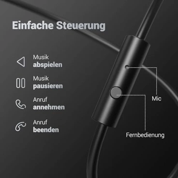 OneOdio Pro-10, kabelgebundene Kopfhörer mit Mikrofon, Hi-Res Audio, extra Bass, faltbar, DJ, kompatibel mit MP3, PS4, E-Gitarre, Klavier, Share-Port, zwei abnehmbare Kabel – Bild 5