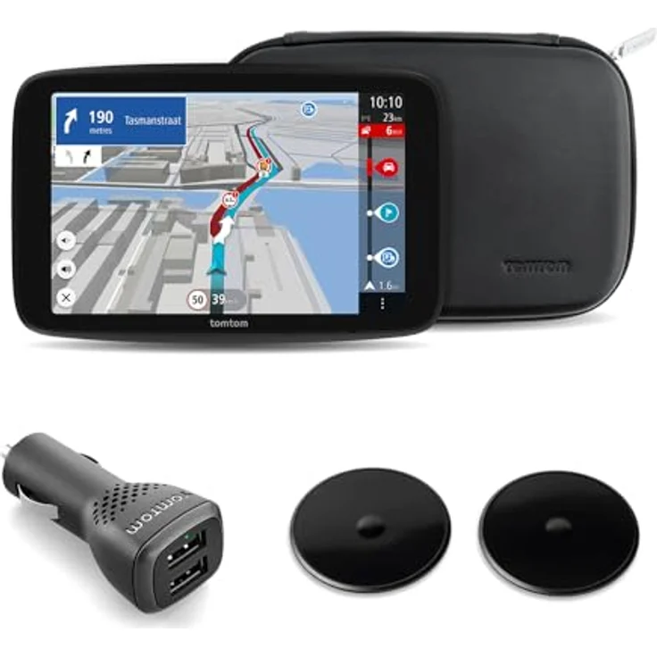 TomTom GO Expert Plus 7" PP, GPS-Gerät mit 7-Zoll-Touchscreen, Echtzeit-Verkehrsinformationen und lebenslangen Kartenupdates, schwarz – Bild 2