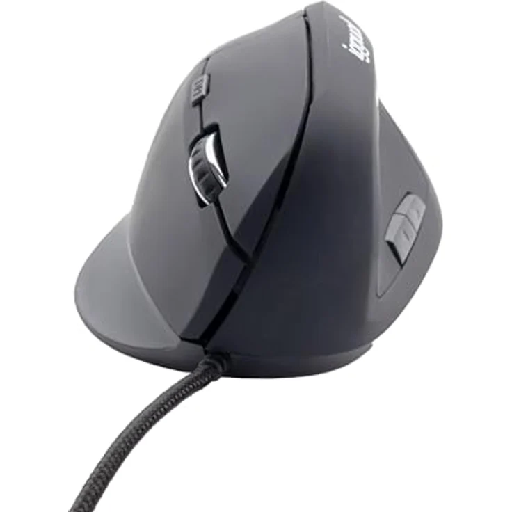 iggual Ergo-V, Vertikale Ergonomische Maus mit 1,5 m USB-Kabel, 6 Tasten, Einstellbare DPI bis 2400, Kompatibel mit Windows und Mac – Bild 1