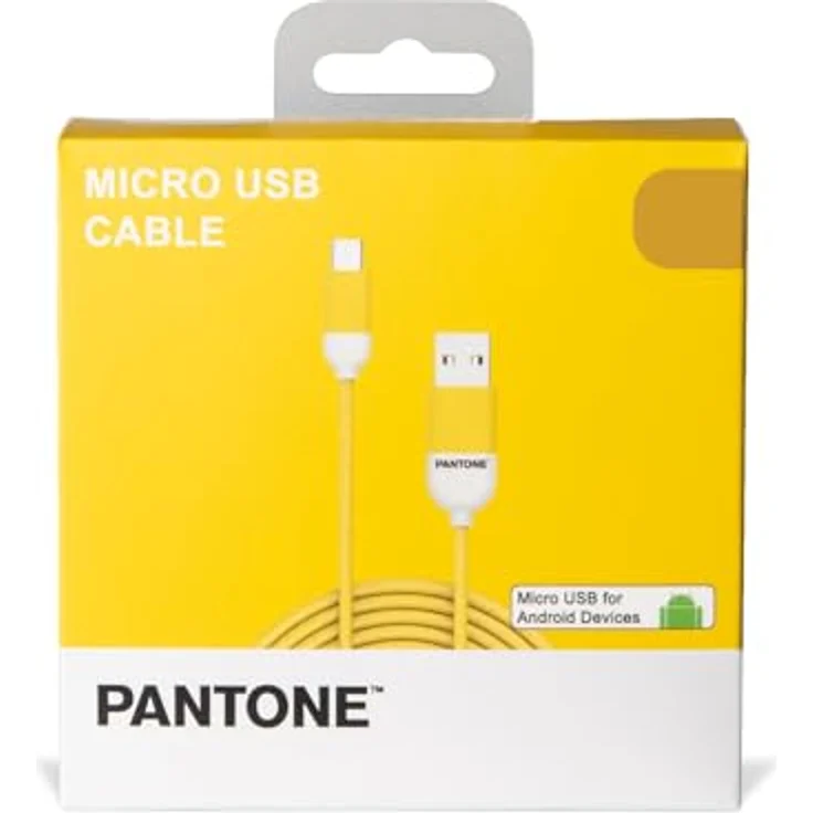 Celly PT-MC001-5Y Micro-USB Kabel, 1.5m, gelb, USB 2.0, 2.4A für mobile Geräte – Bild 4