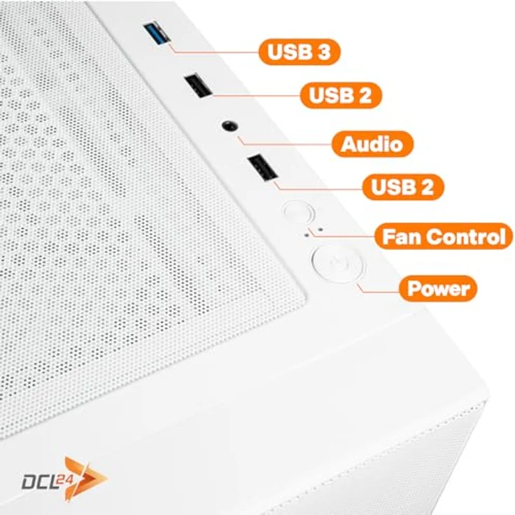 DCL24.DE Gamer PC Ryzen 3 3200G, 16GB RAM, 500GB SSD, Onboard Grafik, schwarz – Bild 2