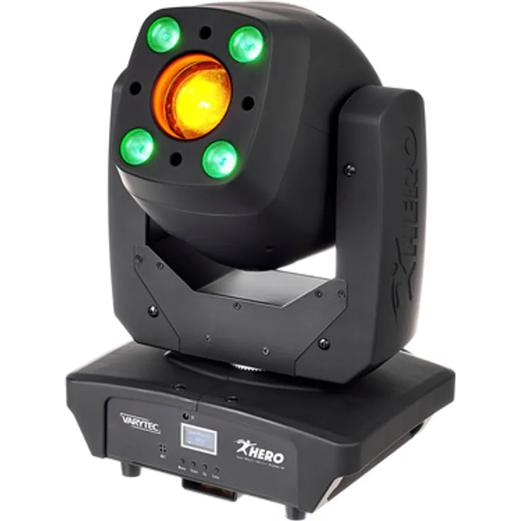 Varytec Hero Spot Wash 140 2in1 RGBW+W, LED Moving-Head mit 4x10W RGBW LEDs und 1x100W Weißlicht, 540° Pan, 190° Tilt, Schwarz