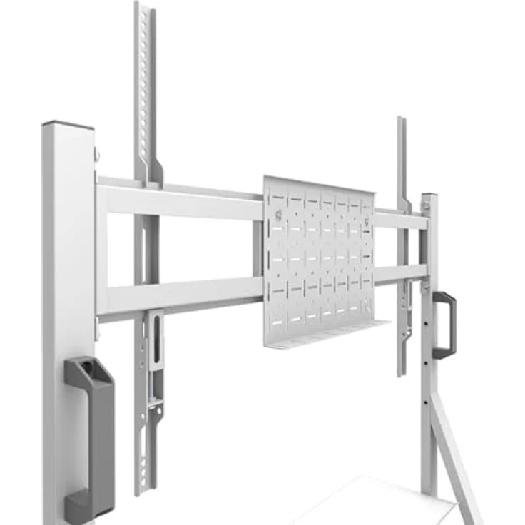 Neomounts FL50-525WH1 TV-Rollwagen, Höhenverstellbar für 55-86" Bildschirme, Weiß, Tragfähigkeit 76 kg – Bild 6