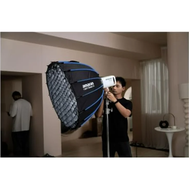 Amaran Light Dome 90, Softbox für weiches Licht mit Schnellspannmechanismus und Bowens Mount, Schwarz – Bild 2