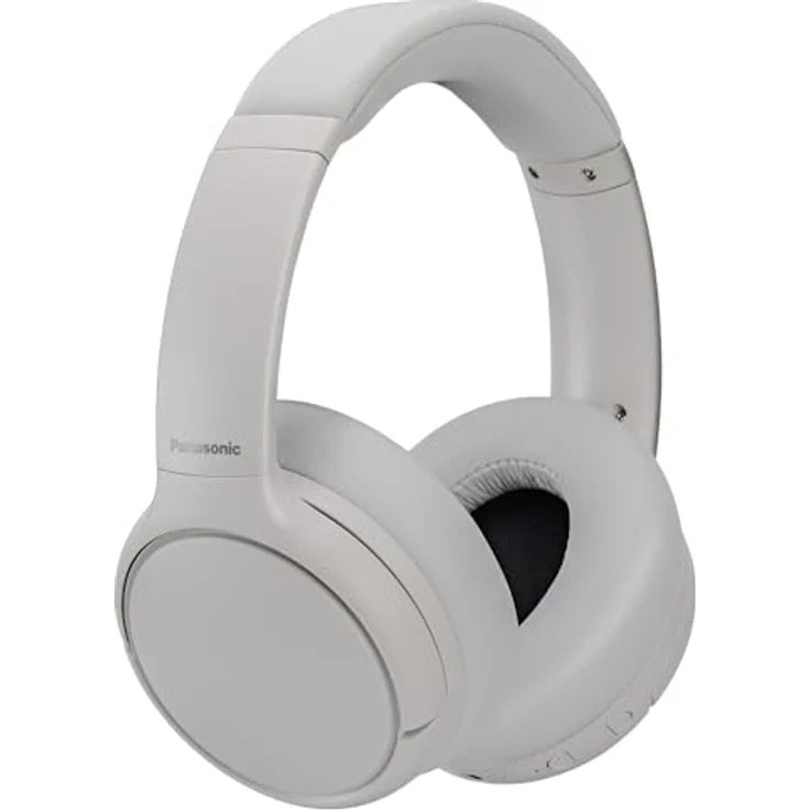 Panasonic RB-M600BE-C Kabellose Kopfhörer mit Hybrid ANC, Over-Ear-Schwenkdesign, Bluetooth 5.3, bis zu 65 Stunden Wiedergabe, XBS Deep, Weiß – Bild 1