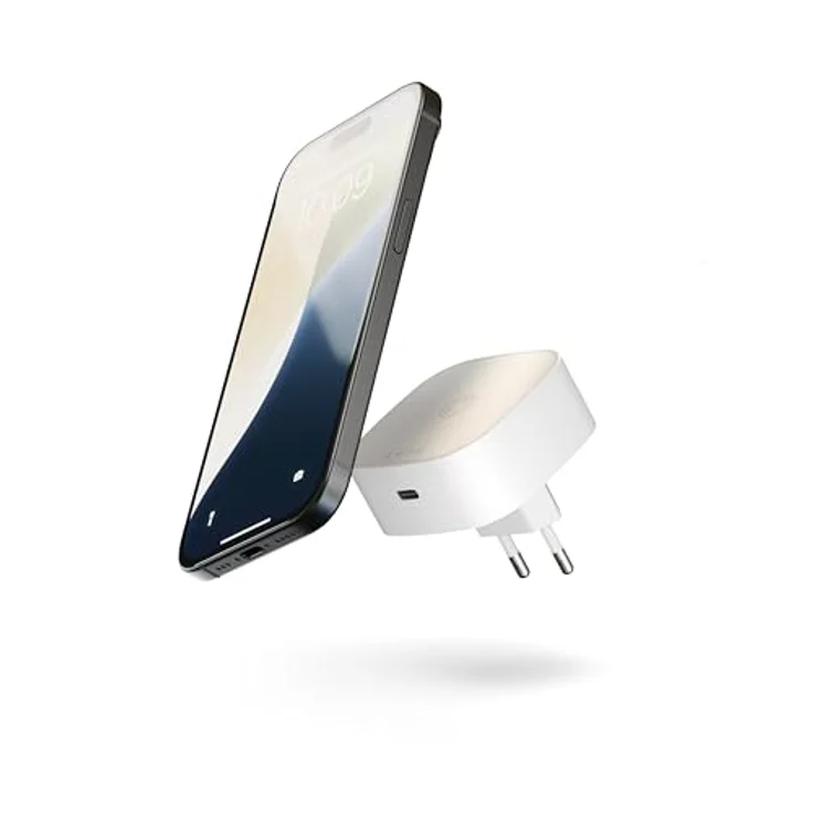 Zens Wireless Charging Adapter Wireless Charger, kompakte All-in-One-Lösung mit USB-C-Technologie, für iPhone 12 und höher, schwarz – Bild 2