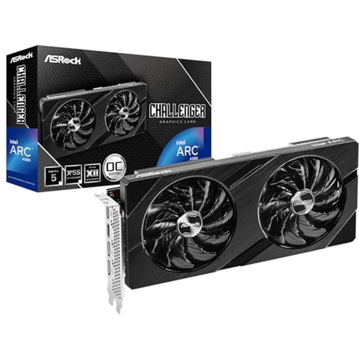 ASRock Intel ARC A580 A580 Grafikkarte A580 CL 8GO, autorisierter Händler, Intel Arc A580, Challenger 8 GB OC – Bild 1