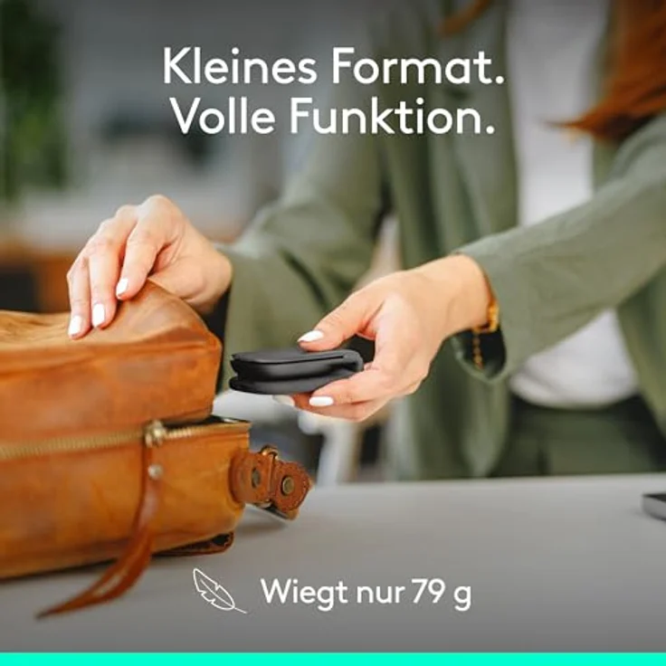 Logitech Mobi Fold for Business, kabellose Bluetooth-Maus mit 4 Tasten, Graphitfarben – Bild 4