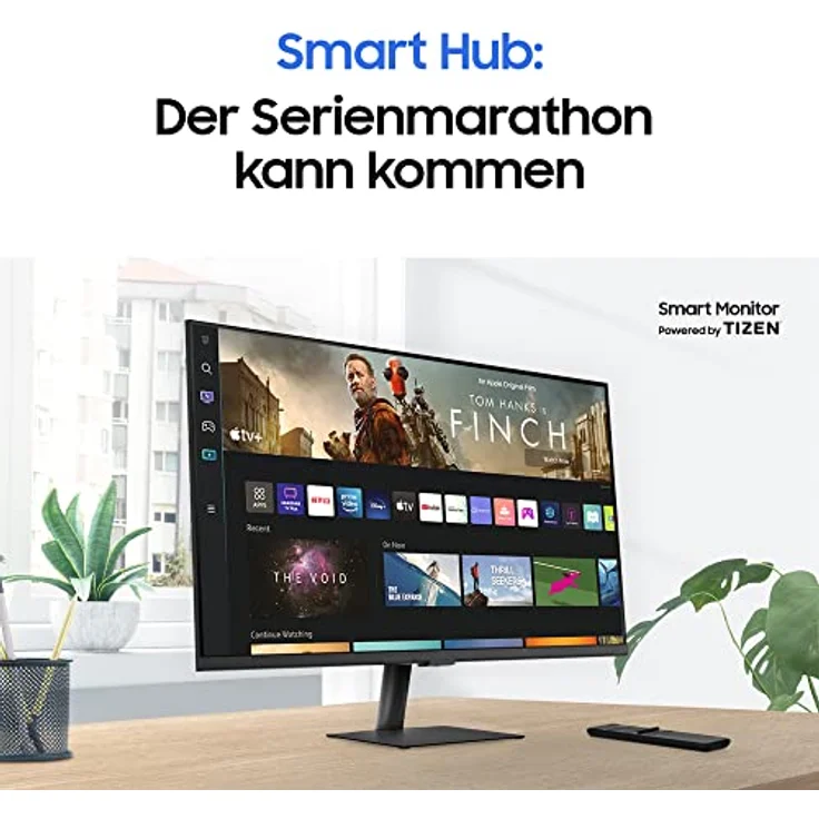 Samsung M7 Smart Monitor S32BM700UP, 32 Zoll, VA-Panel, Bildschirm mit Lautsprechern, 4K UHD-Auflösung, Bildwiederholrate 60 Hz, 3-seitig Fast rahmenloses Design, Schwarz – Bild 5