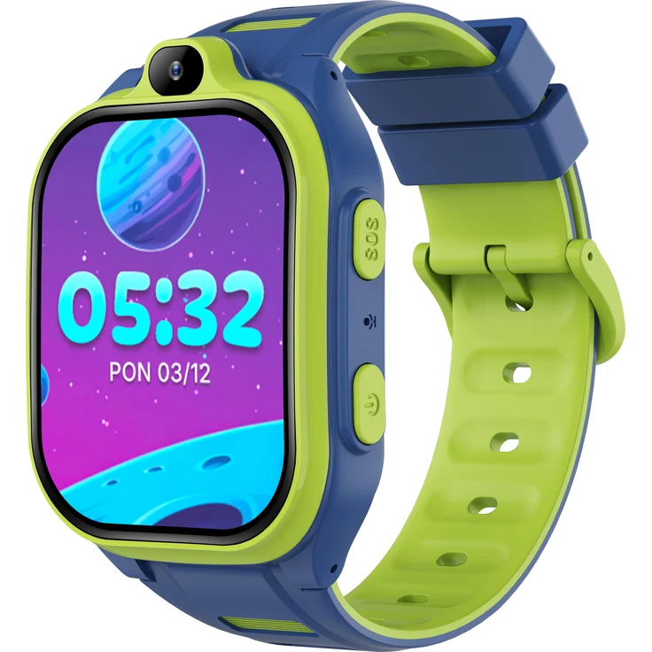Forever BOOST KW-530, Smartwatch für Kinder mit GPS, 4G, Geofencing, Videoanruf, 2 MP Kamera, IP67, Blau