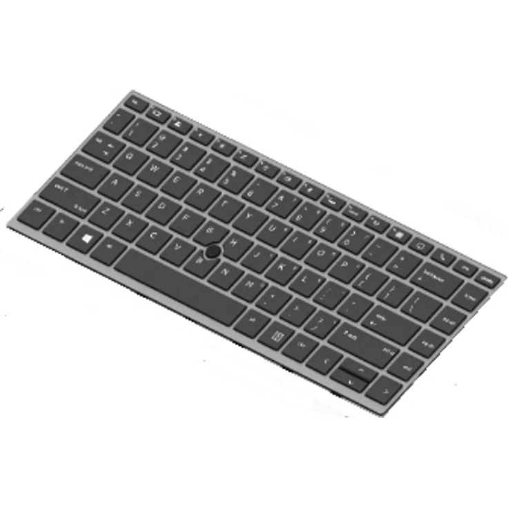 HP L14377-061 EliteBook 745 G5, Italienische Hintergrundbeleuchtung Tastatur, schwarz