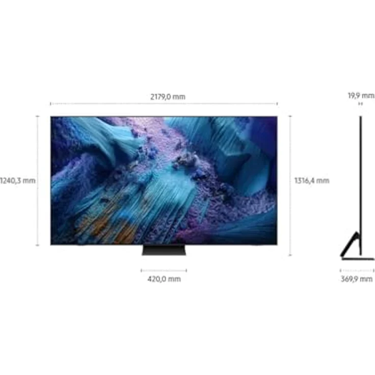 SAMSUNG Neo QLED 8K QN990F, 98 Zoll (249 cm) Mini LED UHD Fernseher mit NQ8 AI Gen3 Prozessor, 8K Upscaling Pro, Glare Free, Wireless One Connect, Art Store Galerie und Dolby Atmos Sound (2025) – Bild 4
