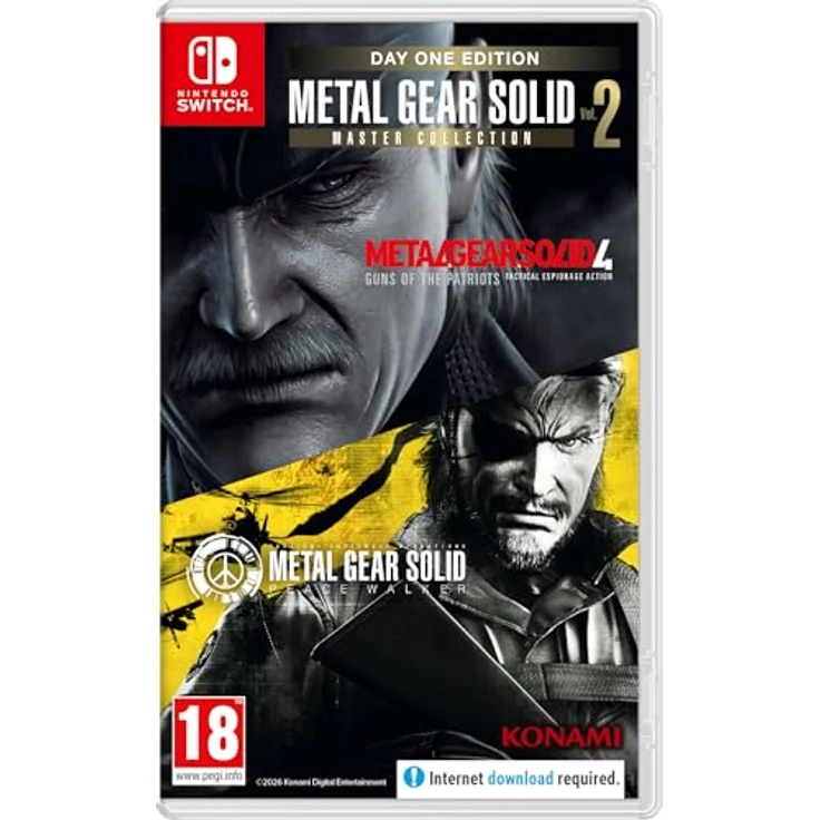 KONAMI Metal Gear Solid Master Collection 2 - Day One Edition - Nintendo Switch, englische Version mit Bonusspiel Metal Gear: Ghost Babel und HD-Versionen von Metal Gear Solid 4 und Peace Walker – Bild 1