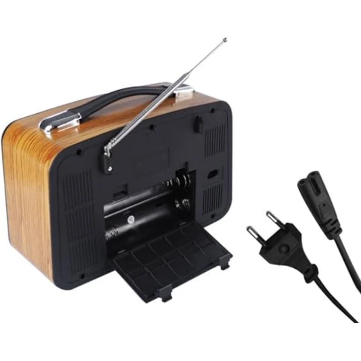 LTC LXLTC102UBT Retro-Radio Olza, tragbar mit Teleskopantenne und Bluetooth, braun – Bild 4