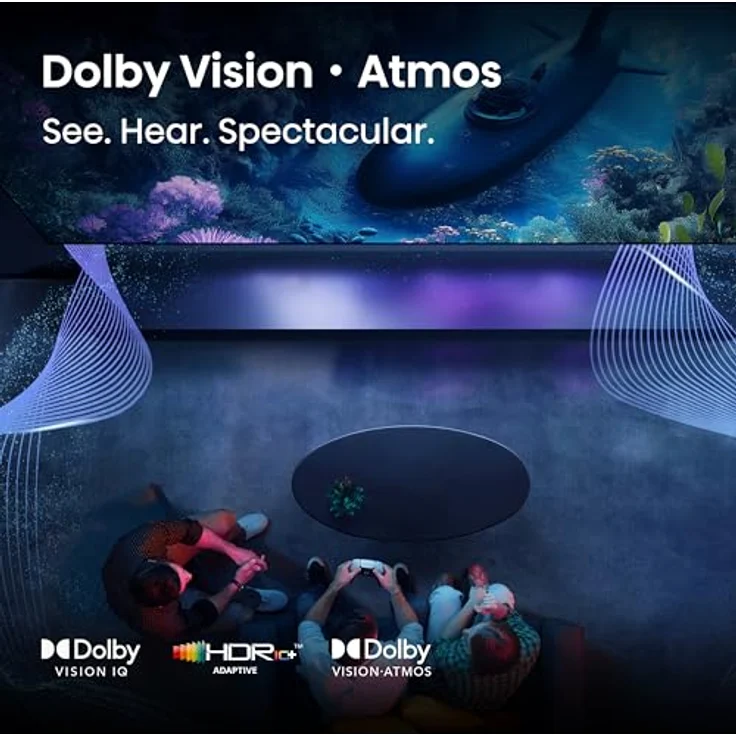 Hisense 55E8Q Mini-LED QLED TV mit Dolby Vision & Atmos, AI 4K Upscaler, Subwoofer und über 1 Mrd. Farben – Bild 8