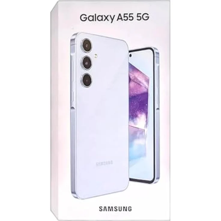 Samsung Galaxy A55 (256 GB, Awesome Iceblue, 6.60", SIM + eSIM, 50 Mpx, 5G), Smartphone, Weiss – Bild 2