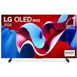 LG OLED42C47LA TV 42" (106 cm) OLED evo Fernseher (α9 Gen7 4K AI-Prozessor, Dolby Vision, bis zu 120Hz) [Modelljahr 2024], Schwarz