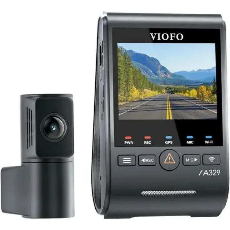VIOFO A329S 2CH GPS Dashcam, 4K UHD Frontkamera, 2K Rückkamera, Wi-Fi 6, Parkmodus