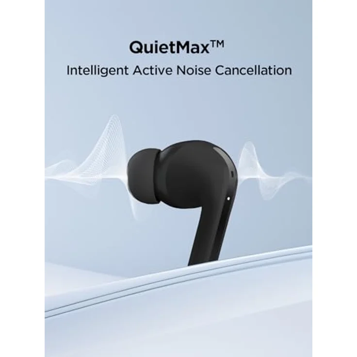 1MORE Q20 In Ear Kopfhörer Bluetooth 5.3, Active Noise Cancelling, 4 Mikrofone, KI-ENC, IPX4, 30 Std. Spielzeit (Schwarz) – Bild 3