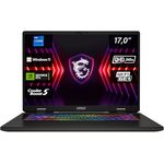 MSI Sword 17 HX, Gaming Laptop, 43,2 cm (17,0") QHD+, Intel Core i7 Prozessor 14700HX, 16 GB DDR5 RAM, 1 TB SSD, NVIDIA® GeForce RTX™ 4070, Windows 11 Home, QWERTZ Tastatur, Schwarz