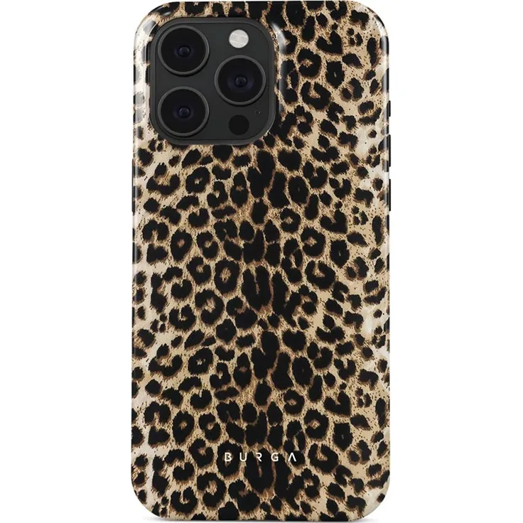 Burga Spieler Case für Apple iPhone 15 Pro Max, Smartphone Hülle aus TPU und Silikon, Braun