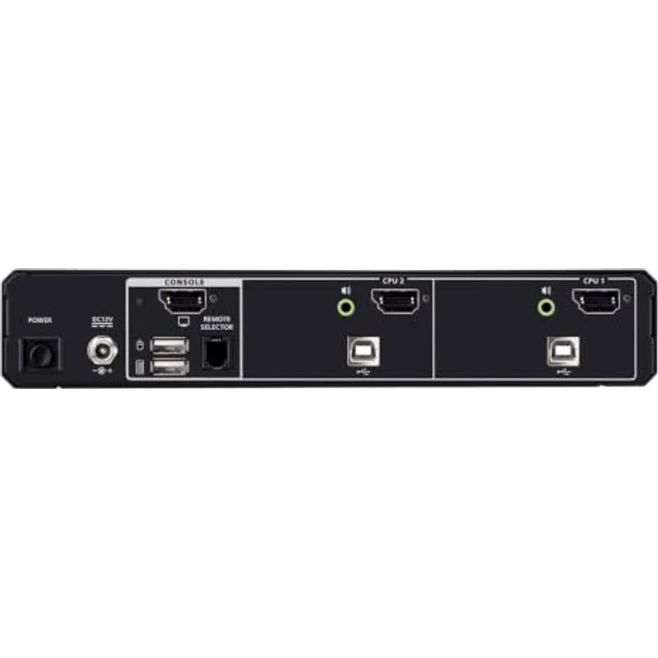 ATEN CS1182DPH4 2-Port USB 5K DP/HDMI KVM Switch, Single Display mit ständiger Gehäuse-Angriffserkennung – Bild 2