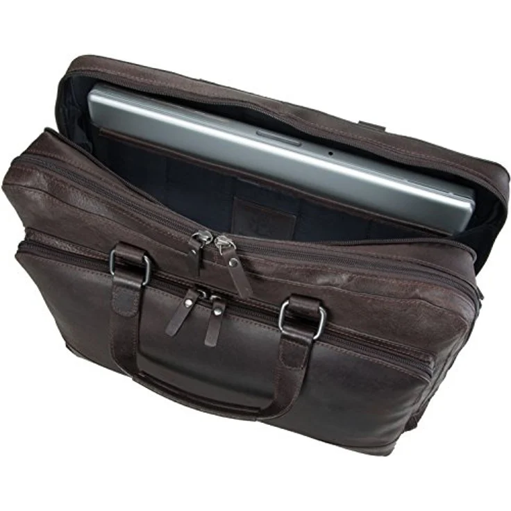 Leonhard Heyden Dakota Aktentasche Leder 40 cm Laptopfach – Bild 2