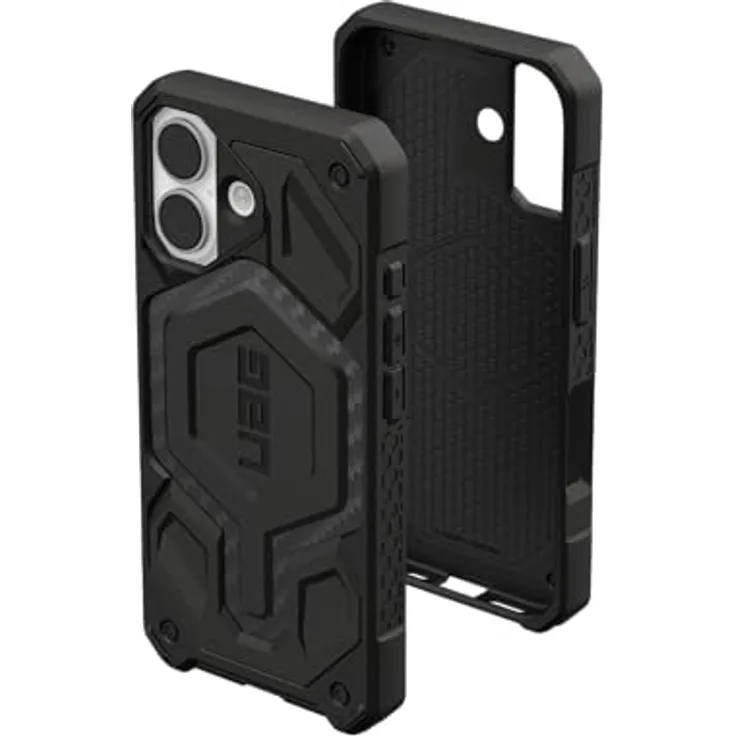 URBAN ARMOR GEAR Monarch Pro Case für Apple iPhone 17, 5-Schichten Schutz, Wireless Charging, Carbon Fiber