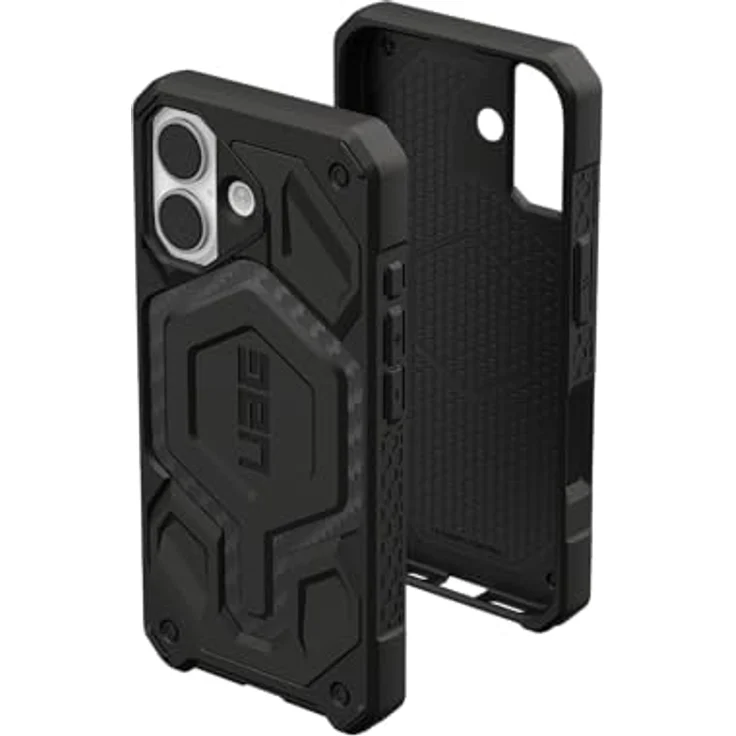 URBAN ARMOR GEAR Monarch Pro Case für Apple iPhone 17, 5-Schichten Schutz, Wireless Charging, Carbon Fiber – Bild 1