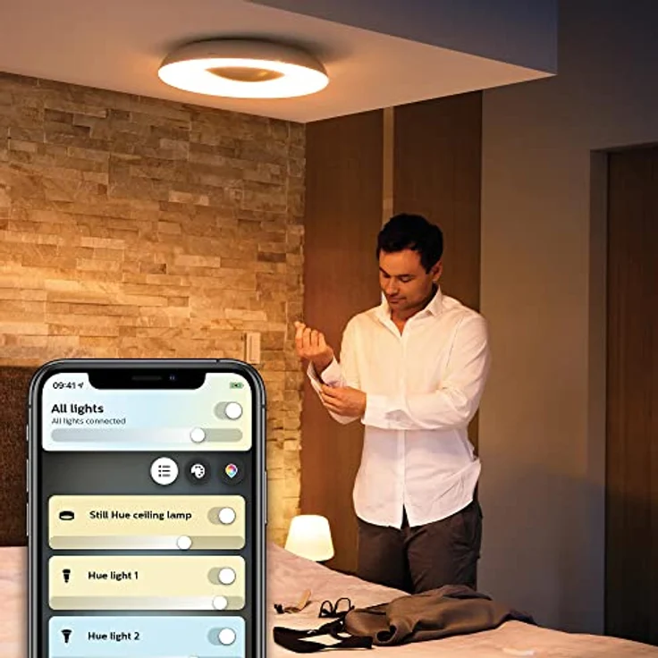 Philips Lighting Hue LED-Deckenstrahler 871951434137100 Hue White Ambiance Still Deckenleuchte weiß 2400lm inkl. Dimmschalter LED – Bild 3