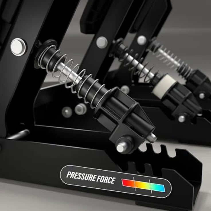 THRUSTMASTER Raceline Pedals III, Modulares Pedalset mit H.E.A.R.T.-Sensoren, einstellbarer Druckkraft, für PS5, PS4, Xbox und PC, schwarz – Bild 2