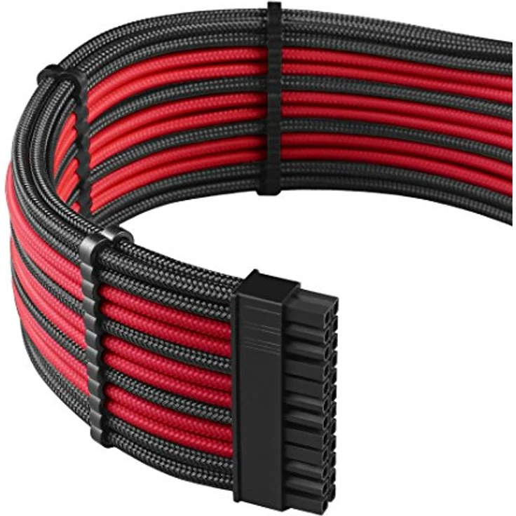 CableMod CM-PCAB-BKIT-NKKR-3PK-R Kabelverlängerungsset, Schwarz-Rot – Bild 3