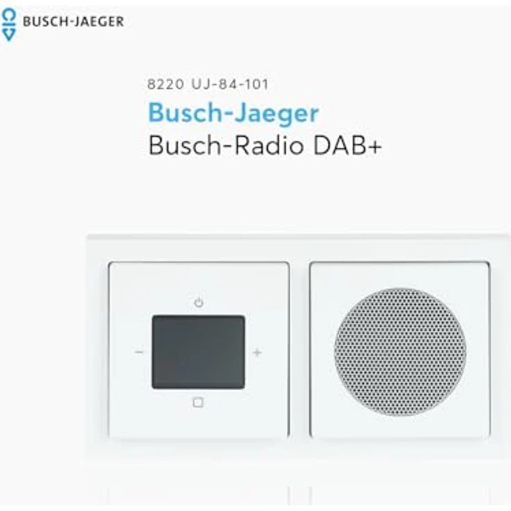 BUSCH-JAEGER Busch-Radio DAB+ 8220 UJ-84-101 Einbauradio, weiß – Bild 3