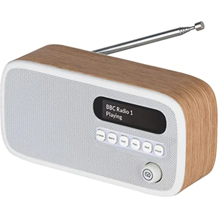 VQ Dexter, DAB/DAB+ Digitalradio & FM Radio in Eiche mit Bluetooth, 60 Speicherplätzen, 3W Lautsprecher – Bild 2