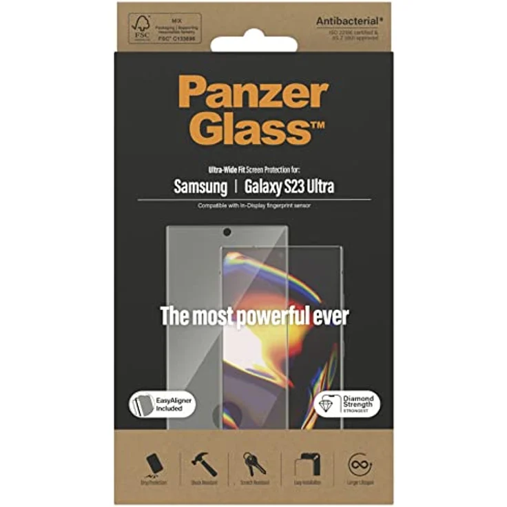 PanzerGlass Displayschutzglas für Samsung Galaxy S23 Ultra – Bild 1
