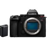Panasonic LUMIX DC-S5 II Spiegellose Vollformat Kamera 4K 60p und 6K 30p, Flip-Screen, WLAN, Hybrid-Phasen-AF mit 779 Messfeldern, Active is, Gehäuse nur mit Ersatzakku DMW-BLK22, Schwarz