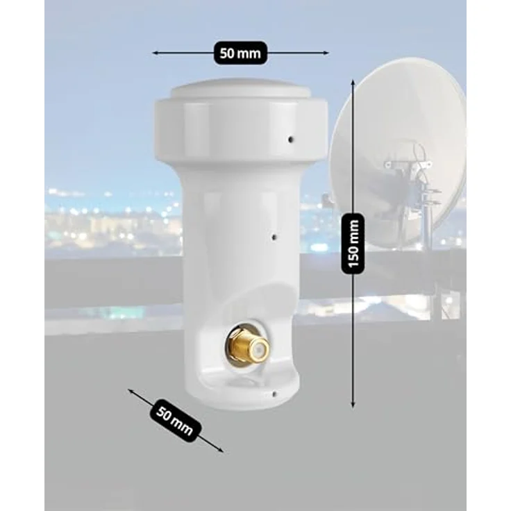 MegaSat 0401072 HD-Profi Single LNB weiß – Bild 8