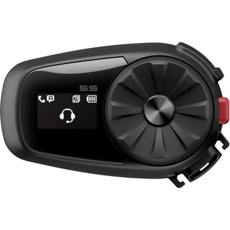 Sena 5S Dual Kommunikationssystem, Bluetooth Intercom mit HD Audio und LCD Display, Schwarz – Bild 1