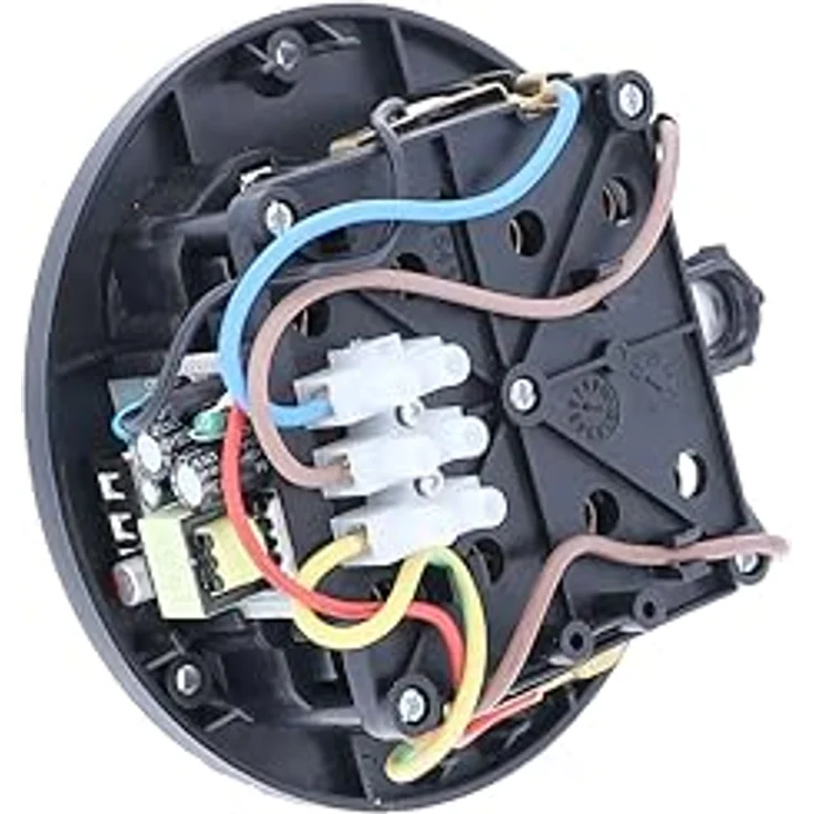 as - Schwabe 4-fach-Steckdoseneinsatz für Kabeltrommeln 230V/16A mit USB-Ausgang 5V/2,1A, Thermoschutzschalter, IP20, Schwarz – Bild 3